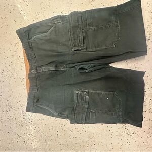 Duluth Trading Co Black and Tan Cargo Shorts